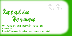 katalin herman business card